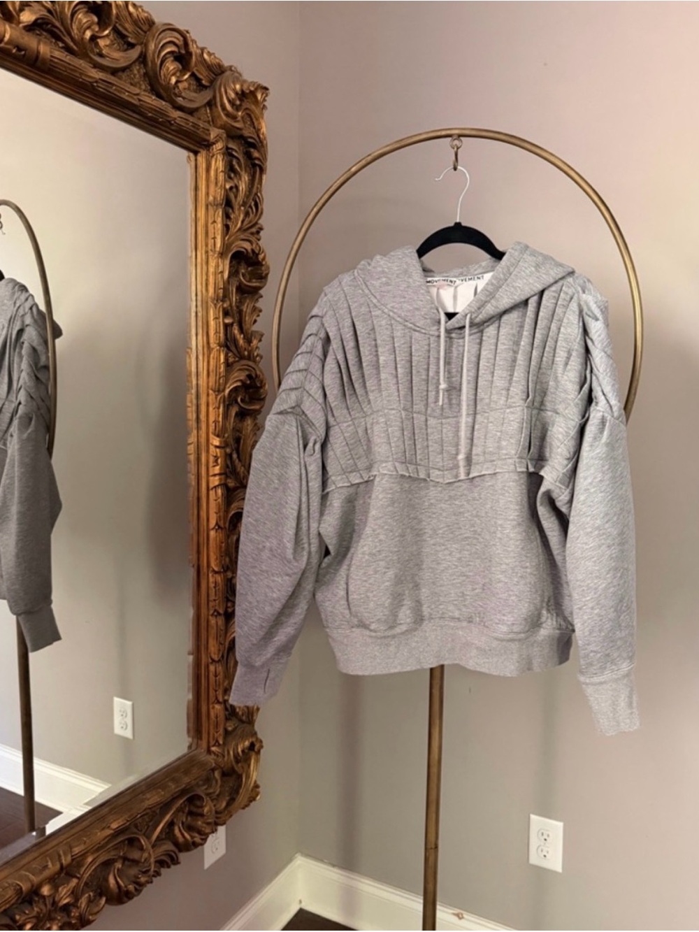Free People Gray Ribbed Hooded Sweater - Picture 4 of 7
